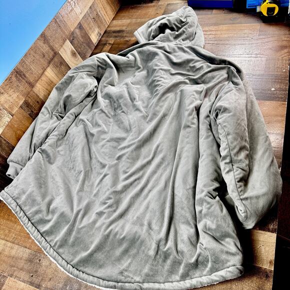 The COMFY Wearable Blanket Snuggie GRAY Hoodie Unisex One Size SUPER WARM! - Picture 5 of 7